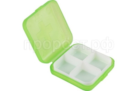 Таблетница 4 секций ECOS 007748 /60шт/