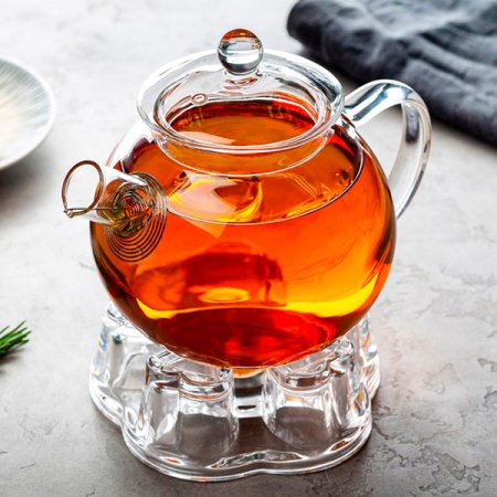 Подставка под заварочный чайник AROMA стеклянная 12,5*5*14см/24шт/106475/Mallony