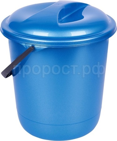 Ведро 12 л Rock'n'Roll с крышкой индиго SV4077 /18шт/ПР 