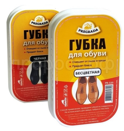 PREGRADA Губка стандартная для обуви (БЕСЦВЕТНАЯ) PREGRADA Губка стандартная для обуви (БЕСЦВЕТНАЯ)