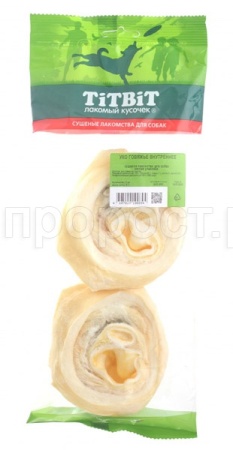 Лакомство для собак Ухо говяжье 1 м/у /0160 Лакомство для собак Ухо говяжье 1 м/у /0160