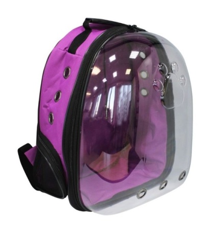 Рюкзак-переноска д/животн.трансформер раскладной 24x30x40см фиолетовый/Рст451ф/