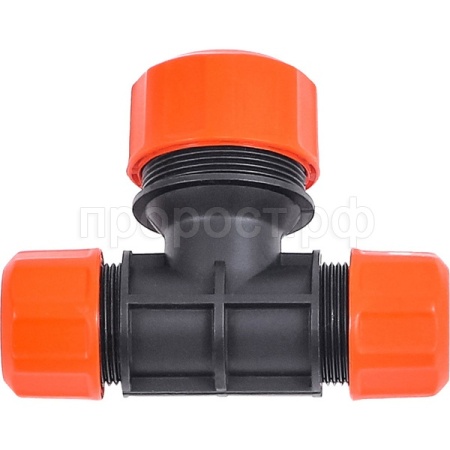 Полив Тройник цанговый Жук 1/2"-1/2"-3/4" 4046-00 /25/200шт/Цикл