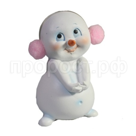 Фигура Снеговик застенчивый L7,5W6,5H11  715301/W100