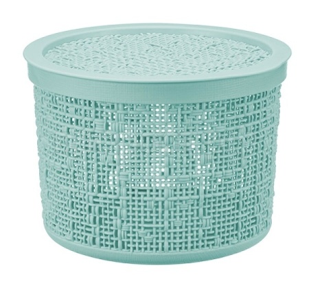 Коробка для хранения БЯЗЬ 2л морская волна с крышкой 17*12,5см М2328