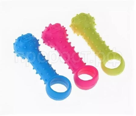 Игрушка для собак Гантель Тянучка резиновая 9,5см/С017