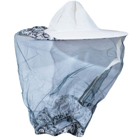 Пчелы Сетка тюль по кругу Двунитка яркий орнамент/ЧК