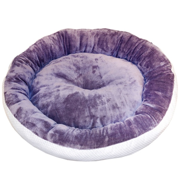 Лежанка ватрушка плюш бежевый горох 56*17см/DONBARON Лежанка ватрушка плюш бежевый горох 56*17см/DONBARON