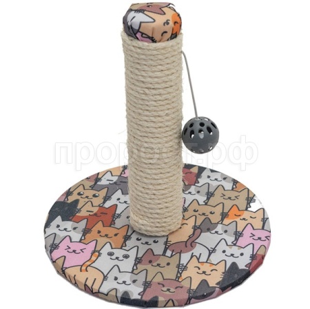 Когтеточка ЭКО Столбик MODI с шариком сизаль,ткань,пвх 29*29*32см бирюзовая/81985/Дарэленд Когтеточка ЭКО Столбик MODI с шариком сизаль,ткань,пвх 29*29*32см бирюзовая/81985/Дарэленд