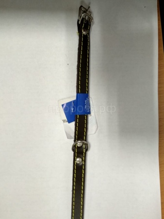 Ошейник кожа 17мм на фетре Н/У 38-40см/40502