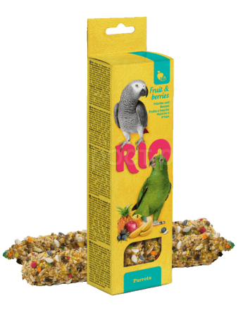 Лакомство для попугаев Палочки РИО Фрукты и Ягоды 90гр