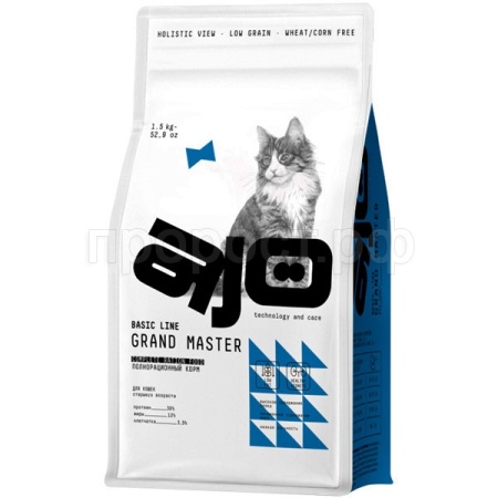 Кошки AJO Cat Grand Master д/старшего возраста кошек 1,5кг/6шт/0105 Кошки AJO Cat Grand Master д/старшего возраста кошек 1,5кг/6шт/0105