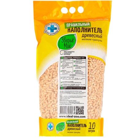 Наполнитель зверье мое 2,8кг(10л) древесный мелкие гранулы/3шт/86065/ Наполнитель зверье мое 2,8кг(10л) древесный мелкие гранулы/3шт/86065/