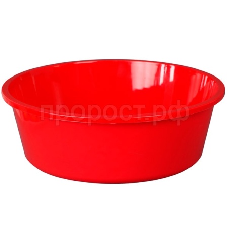 Таз 16л круглый красный 03027 /10шт/Арз