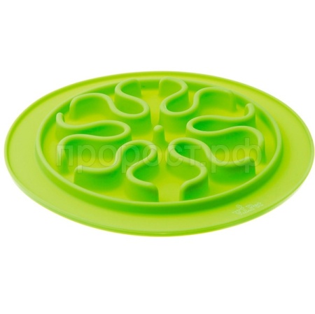 Миска рельефная силиконовая (волны) 24см салатовая 21004/Пет Лайн Миска рельефная силиконовая (волны) 24см салатовая 21004/Пет Лайн