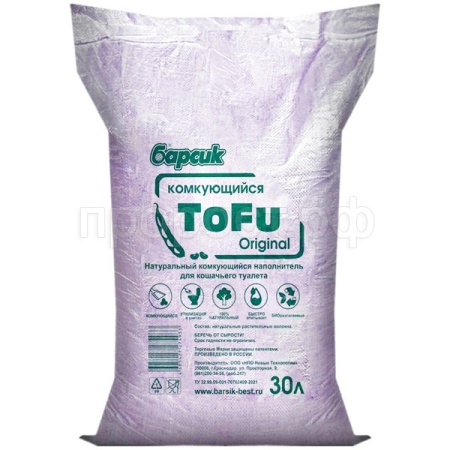 Наполнитель Барсик Тофу оригинал 30л/шт/92097 Наполнитель Барсик Тофу оригинал 30л/шт/92097