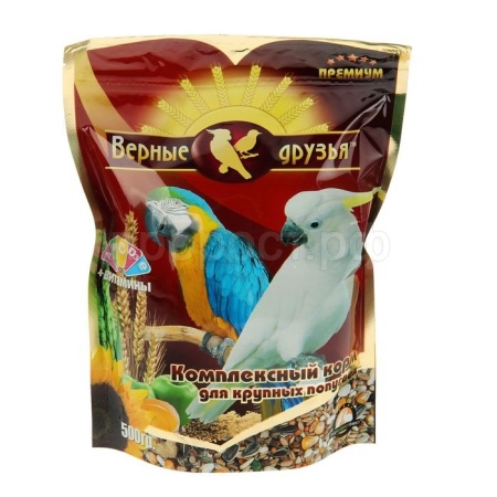 Верные друзья для крупных попугаев 500гр